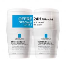 La Roche-Posay Deodoranti fisiologici Deodorante Fisiologico 24h Roll-on 2x50ml - Fatto in Francia - Easypara