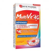 Forté Pharma MultiVit'4G Multivitamine per le Difese Immunitarie con aggiunta di Zinco e Vitamina D 30 compresse - Easypara