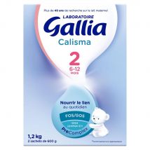 Gallia Calisma 2 Latte in polvere da 6 a 12 mesi 2x600g - Easypara