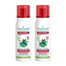 Puressentiel SOS Insetti Spray repellente antizanzare lenitivo Adulti e Bambini 2x75ml - Easypara