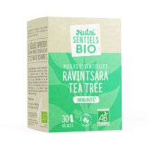 Nutrisante Nutri'sentiels Olio essenziale di Ravintsara e Tea tree Bio Immunea 30 capsule - Easypara