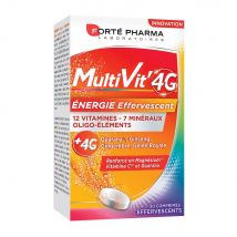Forté Pharma MultiVit'4G Multivitaminici Effervescenti Minerali e Magnesio 30 compresse effervescenti - Easypara