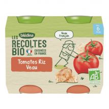 Omogeneizzati in vasetti Les Recoltes Bio 2x200g Neonati da 6 mesi Blédina - Easypara