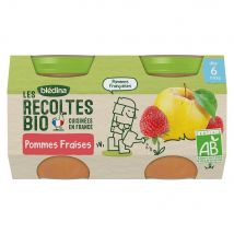 Blédina Composte di frutta biologiche Les Recoltes Bio Da 6 mesi 2x130g - Easypara