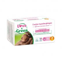 Love&Green Pannolini ipoallergenici - Taglia 3 da 4 a 9 kg x52 - Easypara