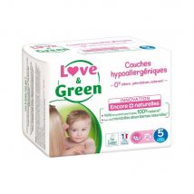 Love&Green Pannolini ipoallergenici taglia 5 Junior da 11 a 25 kg x40 - Easypara