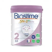Biostime SN-2 Latte per lattanti di capra biologico della seconda età da 6 a 12 mesi 800g - Fatto in Francia - Easypara