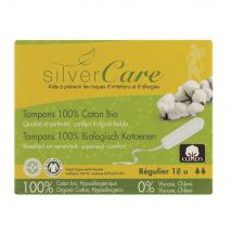 Silver Care Assorbenti normali in cotone Bio Senza applicatore x18 - Easypara
