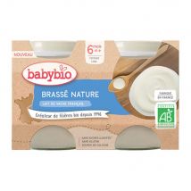 Babybio Yogurt bio al latte vaccino francese Neonati dai 6 mesi 2 vasetti in vetro da 130g - Easypara