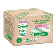 Love&Green Pure Nature Pannolini ecologici Dimensione 1 x 32 - Easypara