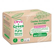 Love&Green Pure Nature Pannolini ecologici Dimensione 2 x 35 - Easypara