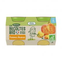 Blédina Les Recoltes Vasetti di frutta biologica Les Recoltes Da 6 mesi 2x130g - Easypara