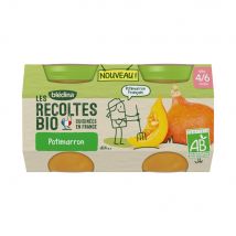 Vasetti di zucca biologica Les Recoltes 2x130g Les Recoltes Da 4 a 6 mesi Blédina - Easypara