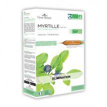 Flora Natura Mirtillo biologico Eliminazione 20 fiale - Fatto in Francia - Easypara