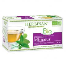 Herbesan Tè verde biologico Aroma di menta 20 bustine - Easypara