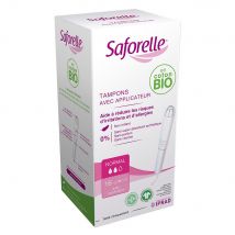 Saforelle Tampone normale con applicatori Cotone biologico x16 - Easypara