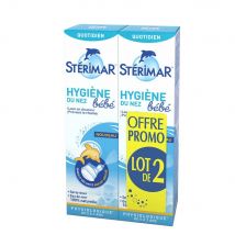 Sterimar Spray fisiologico delicato Igiene del naso Bambino 0-3 Ani 2x100ml - Easypara