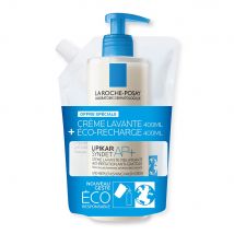 La Roche-Posay Lipikar Syndet AP+ crema detergente anti-irritazione Relipid+ 400ml + la sua ricarica ecologica da 400 ml 800ml - Easypara