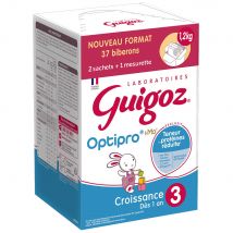 Guigoz Optipro 3 Crescita da 1 anno 2 bustine da 600 g + 1 misurino - Easypara
