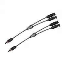 1 Paar MC4 2zu1 Solarstecker Verteiler Kabel Buchse Kupplung