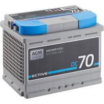 ECTIVE DC 70 AGM Deep Cycle 70Ah Versorgungsbatterie (USt-befreit nach §12 Abs.3 Nr. 1 S.1 UStG)