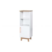 roba Standregal »Finn« - 45x42x128cm - weiß - Holz / Buchenholz