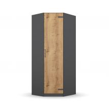rauch Eckkleiderschrank »Butte« - 85x72x197cm - grau - Holz / Holz
