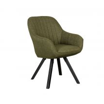 deVries Diningsessel »Matera« - 59x61x84cm - schwarz - Polyester / Holz / Metall