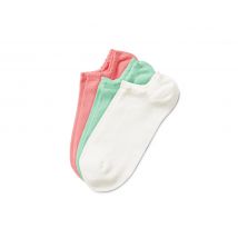 3 Paar Sneakersocken mit Ajour-Muster - Damen - Gr. 39-42 - creme