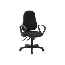 Topstar Stuhl »Support SY« - 60x80x38cm - schwarz - Polyester / Kunststoff / Holz