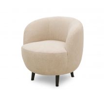 Domo Sessel »Ahus« - 72x76x72cm - schwarz - Polyester / Polyamid / Holz