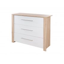roba Wickelkommode »Malo« - 112x75,5x98cm - braun - Holz / Metall