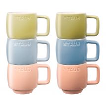 6 Staub Espressotassen »Macaron« - blau