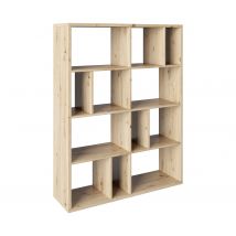 Roba Raumteiler »Fortuna« mit 12 Fächern - 112,5x34x146,6cm - braun - Holz / Acryl