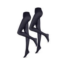 Tchibo - 2 Paar Strumpfhosen - Damen - Gr. S - dunkelblau