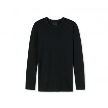 Schiesser Langarmshirt mit Bio-Baumwolle - Herren - Gr. Xl/7 - schwarz
