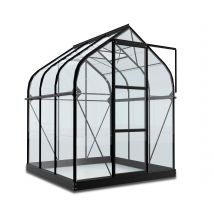 Vitavia Gewächshaus Orion ESG 3 - 202x195x231cm - schwarz - Aluminium / Glas / Polycarbonat