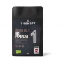 5 Senses - Blend No.1 Bio-Espresso - 250 g Ganze Bohne - Intensität: 5/6