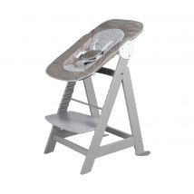 Roba »Born up Miffy« 2-in-1-Hochstuhl - 44,5x54x80cm - taupe - Holz / Holz