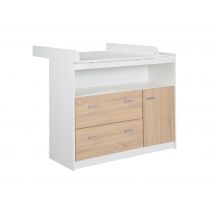 roba Wickelkommode »Gabriella« - 117x75x98,5cm - braun - Holz / Kunststoff