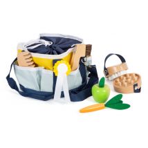 small foot Spielzeug-Pferdepflege-Set mit Tasche - blau