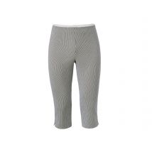 Tchibo - Gestreifte Stretchhose in 3/4-Länge - Damen - Gr. XL - schwarz/gestreift