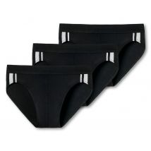 3 Schiesser Slips - Herren - Gr. Xxl/8 - schwarz