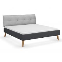 rauch Bett »Skandi« - 193x219x109cm - grau - Holz