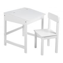 roba Schulpult mit Stuhl - 55x49x58cm - weiß - Holz