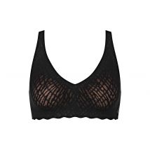 sloggi Zero Feel Bliss Soft bra - Damen - Gr. S - schwarz/jacquard