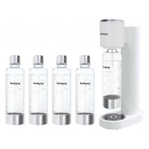 Sodapop Wassersprudler Cooper Pro, inkl. 5 Flaschen, weiß