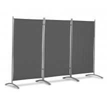 Leco Stellwand - 260x60x156cm - anthrazit - Polyester / Stahl / Kunststoff