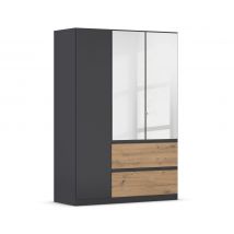 rauch Kleiderschrank »Joel« - 136x54x197cm - grau - Holz