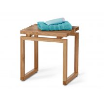 Tchibo - Hocker - 40x34x42,5cm - braun - Eichenholz / Kunststoff